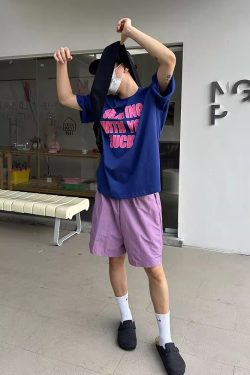 Colorful Striped Casual Zippered Shorts for Men and Women - American Style Summer Quick-Dry Breathable Nylon Five-Point Pants