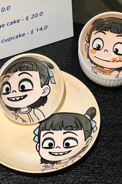 Colorful Underglaze Ceramic Dinner Plate Set - Elegant Tableware for Home, 2025 Model, Unique Design, Perfect for Dining and Decor