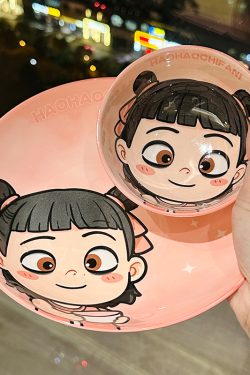 Colorful Underglaze Ceramic Dinner Plate Set - Elegant Tableware for Home, 2025 Model, Unique Design, Perfect for Dining and Decor