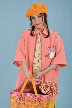 Colorful Versatile Short Sleeve Shirt for Couples - Loose Fit Candy Color Half Sleeve Top - Trendy Casual Streetwear