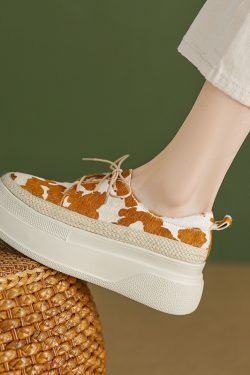 Comfortable 6cm Italian-Style Color-Block Woven Leather Soft Sole Shoes for Women - Thick-Soled Fashion Footwear