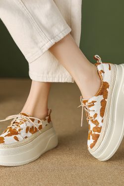 Comfortable 6cm Italian-Style Color-Block Woven Leather Soft Sole Shoes for Women - Thick-Soled Fashion Footwear