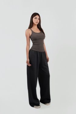 Comfortable Cool Feel Straight-Leg Casual Long Pants for Men - Versatile Everyday Wear in Trendy 90s Style