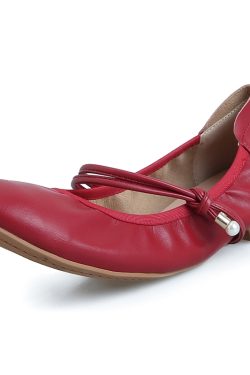 Comfortable French Soft Leather Flat Mary Jane Shoes - Love at First Wear, Soft Sole, Shallow Mouth, Perfect for Casual and Y2K Styles