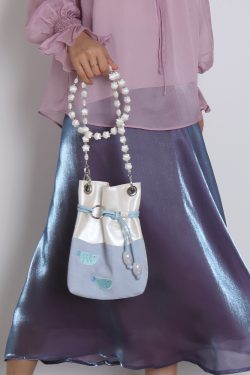 Compact Beaded Fish Tank Bag for Women - 2025 Summer Crossbody Phone Bag, Cute Small Shoulder Bag