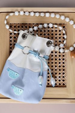 Compact Beaded Fish Tank Bag for Women - 2025 Summer Crossbody Phone Bag, Cute Small Shoulder Bag