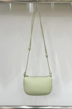 Compact Soft Leather Lychee Pattern Crossbody Bag - Cute Lightweight Versatile Shoulder Phone Bag for Spring and Summer