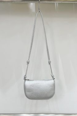 Compact Soft Leather Lychee Pattern Crossbody Bag - Cute Lightweight Versatile Shoulder Phone Bag for Spring and Summer