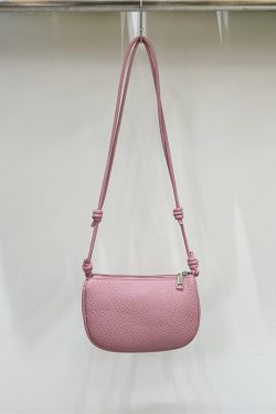 Compact Soft Leather Lychee Pattern Crossbody Bag - Cute Lightweight Versatile Shoulder Phone Bag for Spring and Summer