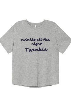 Contrast Color Letter Embroidery Round Neck Short Sleeve T-Shirt for Women - Loose Slimming Summer 2025 Style, Casual Fashion Essential