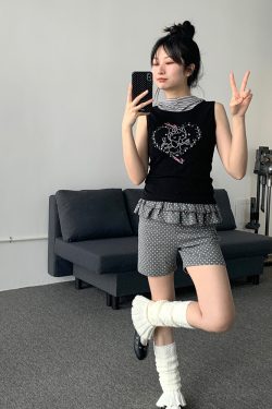 Cool Girl Summer Hooded Sleeveless Vest - Casual Printed Tee Top for Y2K Style