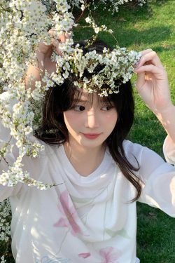 Cool Summer Tencel Printed Loose T-Shirt for Sun Protection - Trendy Mid-Length Top for Spring/Summer Style