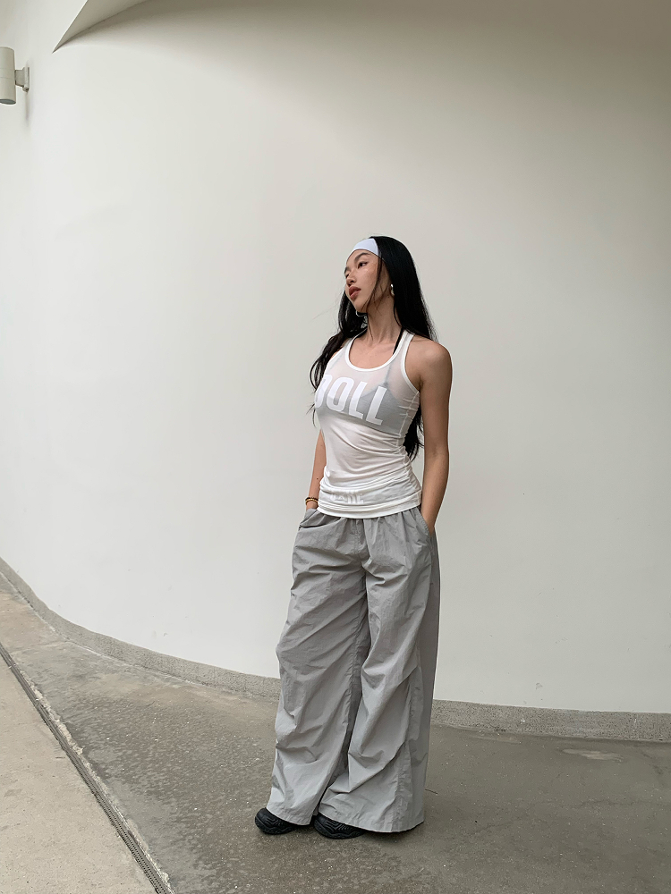 Cross-Back Tank Dress in Semi-Transparent Tencel with Dollcore Print, High Comfort Stretch Fabric for Aesthetic Style Cross-Back Tank Dress in Semi-Transparent Tencel with Dollcore Print, High Comfort Stretch Fabric for Aesthetic Style