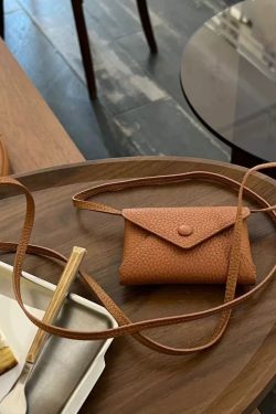 Crossbody Wallet and Envelope Card Holder - INS Style Small Waist Bag, Neck Pouch, Coin Purse - High-Quality Texture Single-Shoulder Bag