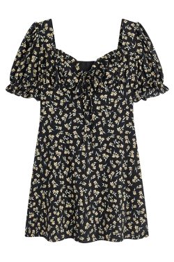 Curvy Floral Tea Break Slimming Sexy Waist-Defined Sling Dress - 90s Inspired Summer Fashion