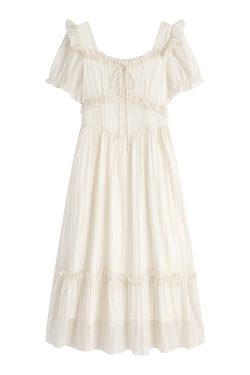 Curvy Love Story French Fairy Dress for Girls - Slimming Fit, Sweet Style, 90s Inspired Fashion