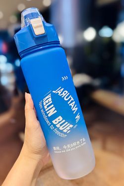 Cute 1L Plastic Straw Cup - High-Quality Graduation Water Bottle for Students, Perfect Gift for School and Summer Activities