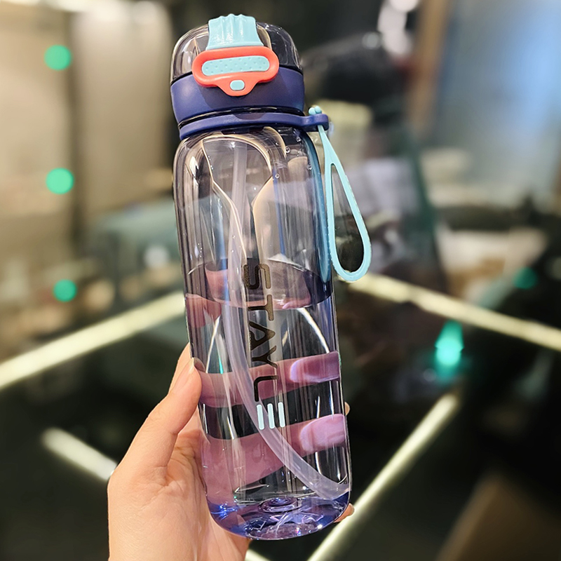 Cute 1L Plastic Straw Cup - High-Quality Graduation Water Bottle for Students, Perfect Gift for School and Summer Activities Cute 1L Plastic Straw Cup - High-Quality Graduation Water Bottle for Students, Perfect Gift for School and Summer Activities
