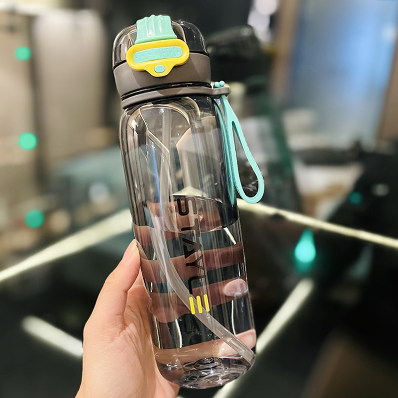 Cute 1L Plastic Straw Cup - High-Quality Graduation Water Bottle for Students, Perfect Gift for School and Summer Activities Cute 1L Plastic Straw Cup - High-Quality Graduation Water Bottle for Students, Perfect Gift for School and Summer Activities