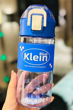 Cute 1L Plastic Straw Cup - High-Quality Graduation Water Bottle for Students, Perfect Gift for School and Summer Activities