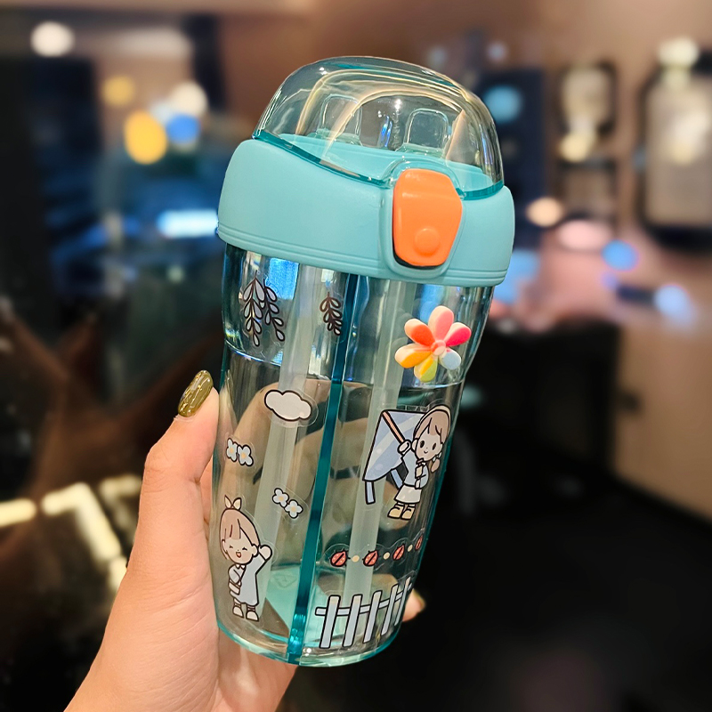 Cute 1L Plastic Straw Cup - High-Quality Graduation Water Bottle for Students, Perfect Gift for School and Summer Activities Cute 1L Plastic Straw Cup - High-Quality Graduation Water Bottle for Students, Perfect Gift for School and Summer Activities