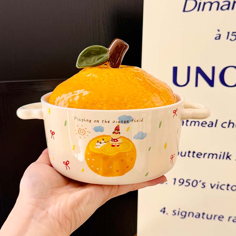 Cute Apple Ceramic Instant Noodle Bowl with Lid and Handle - Aesthetic Design for Dorm Room, Perfect for Instant and Snail Noodles Cute Apple Ceramic Instant Noodle Bowl with Lid and Handle - Aesthetic Design for Dorm Room, Perfect for Instant and Snail Noodles