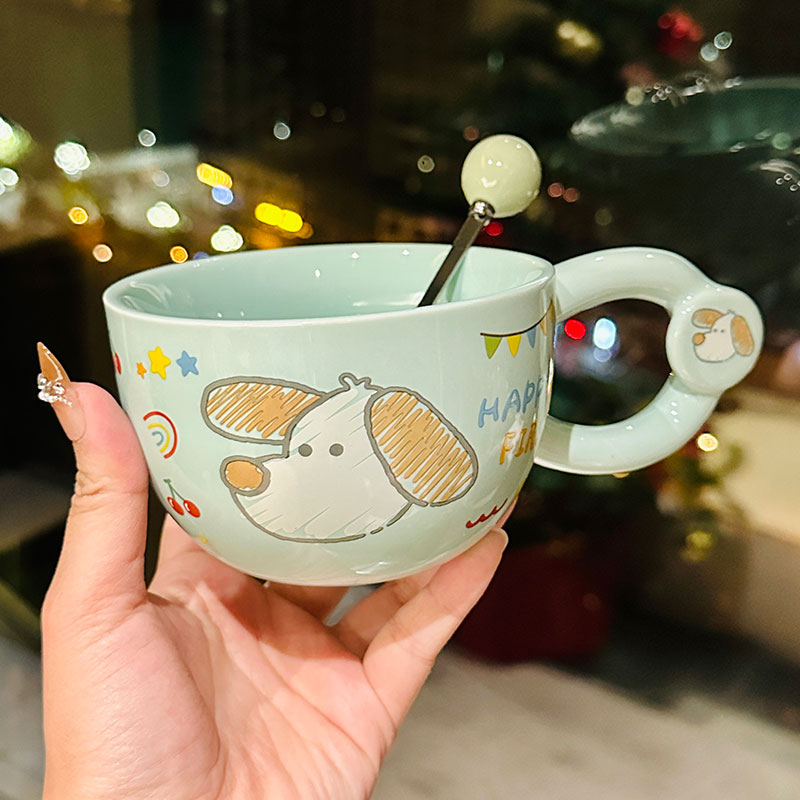 Cute Bear Ceramic Mug with Lid and Spoon, Aesthetic Coffee Cup for Girls, Perfect for Office and Breakfast, Great Birthday Gift Cute Bear Ceramic Mug with Lid and Spoon, Aesthetic Coffee Cup for Girls, Perfect for Office and Breakfast, Great Birthday Gift