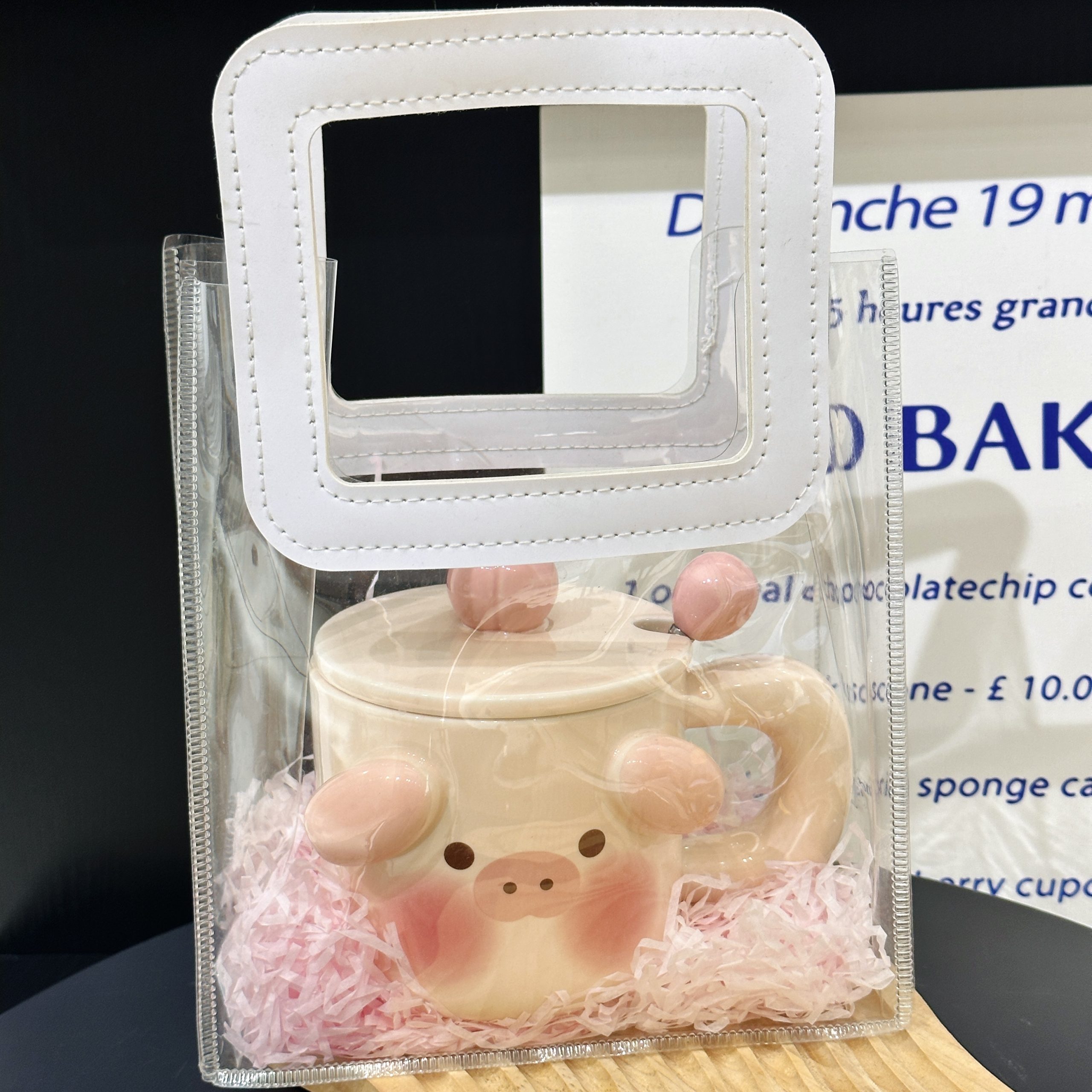 Cute Birthday Pig Ceramic Mug with Lid and Spoon - Adorable Heart Design, Creative Gift for Couples and Girls, Perfect Coffee Water Cup Cute Birthday Pig Ceramic Mug with Lid and Spoon - Adorable Heart Design, Creative Gift for Couples and Girls, Perfect Coffee Water Cup