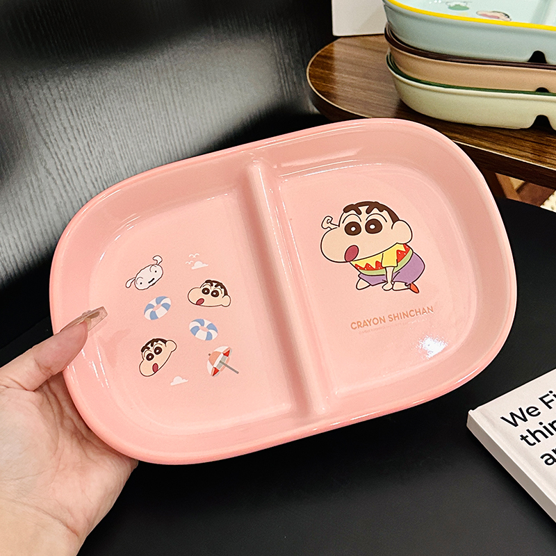 Cute Crayon Shin-chan Ceramic Tableware Set for Kids - One-Person Meal Bowl, Plate, and Milk Cup - Perfect for Breakfast Cute Crayon Shin-chan Ceramic Tableware Set for Kids - One-Person Meal Bowl, Plate, and Milk Cup - Perfect for Breakfast