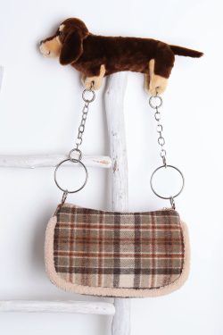 Cute Creative Sausage Dog Plush Doll Underarm Bag - Autumn Winter Small Handheld Crossbody Bag for Trendy Style