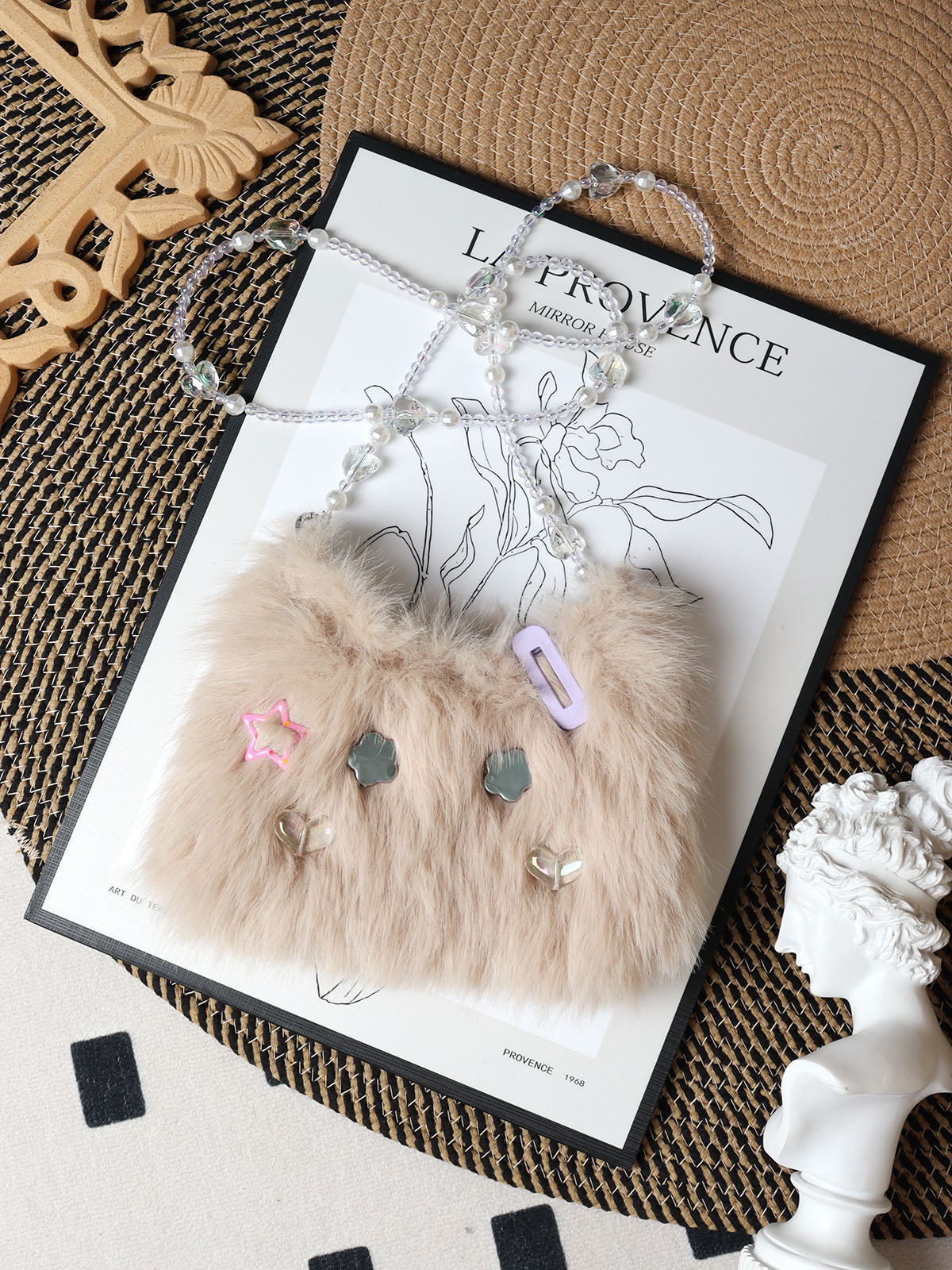 Cute Long-Haired Kitten Plush Crossbody Bag for Girls - Soft Mini Phone Bag, Adorable Animal Design, Perfect for Daily Use Cute Long-Haired Kitten Plush Crossbody Bag for Girls - Soft Mini Phone Bag, Adorable Animal Design, Perfect for Daily Use