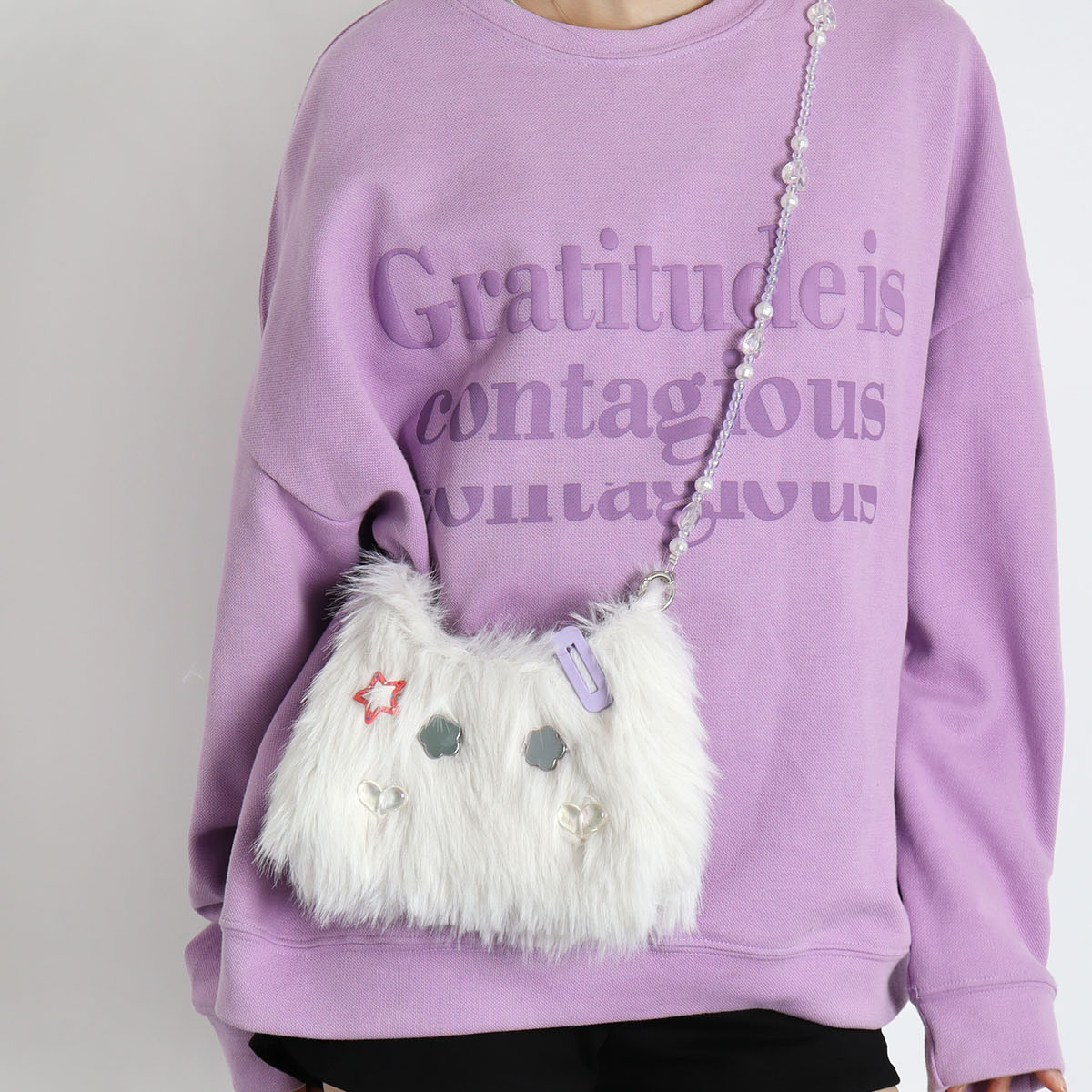 Cute Long-Haired Kitten Plush Crossbody Bag for Girls - Soft Mini Phone Bag, Adorable Animal Design, Perfect for Daily Use Cute Long-Haired Kitten Plush Crossbody Bag for Girls - Soft Mini Phone Bag, Adorable Animal Design, Perfect for Daily Use