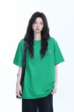 Cute White Oversized Short Sleeve T-Shirt for Women with Sheep Graphic - Summer Y2K Style, Casual Loose Fit