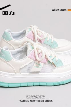 Denim Blue Board Shoes for Women - Trendy Thick-Soled Sneakers, Breathable Spring/Summer Sports Footwear