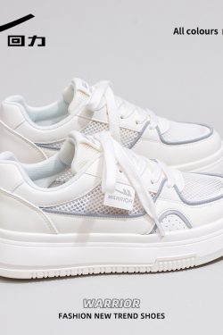 Denim Blue Board Shoes for Women - Trendy Thick-Soled Sneakers, Breathable Spring/Summer Sports Footwear