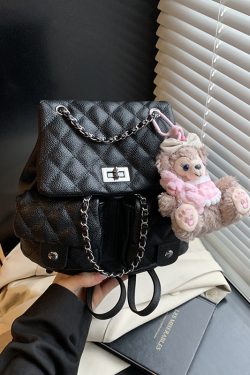 Diamond-Pattern Chain Mini Backpack for Women - Trendy 2025 Chanel-Style Versatile High-End Small Bag