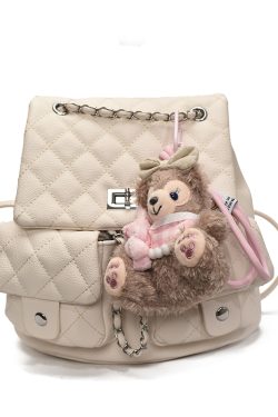 Diamond-Pattern Chain Mini Backpack for Women - Trendy 2025 Chanel-Style Versatile High-End Small Bag