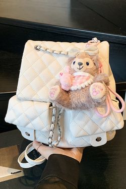 Diamond-Pattern Chain Mini Backpack for Women - Trendy 2025 Chanel-Style Versatile High-End Small Bag