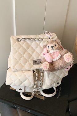 Diamond-Pattern Chain Mini Backpack for Women - Trendy 2025 Chanel-Style Versatile High-End Small Bag