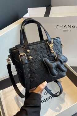 Diamond-Patterned Tote Bucket Bag for Women - Versatile Small Crossbody Shoulder Bag 2025 Fashion Trend