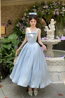 Disney Princess Umbrella Skirt Dress for Girls - Light Evening Birthday Dress with Fishbone Design - Perfect for Magical Parties