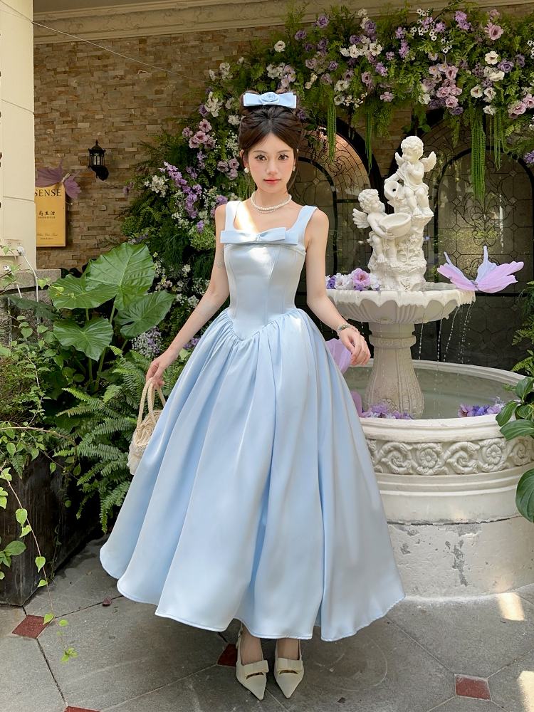 Disney Princess Umbrella Skirt Dress for Girls - Light Evening Birthday Dress with Fishbone Design - Perfect for Magical Parties Disney Princess Umbrella Skirt Dress for Girls - Light Evening Birthday Dress with Fishbone Design - Perfect for Magical Parties