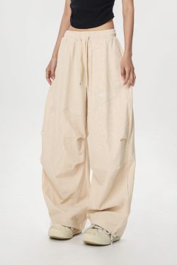 Dopamine Blue Wide-Leg Casual Pants for Women - Summer Loose Fit Dance & Jazz Style