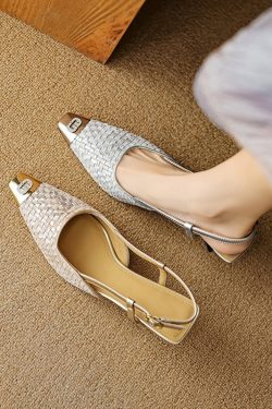 Elegant Backless High Heels for Women - Comfortable Small Square Toe Closed-Toe Sandals for 90s and Y2K Fashion