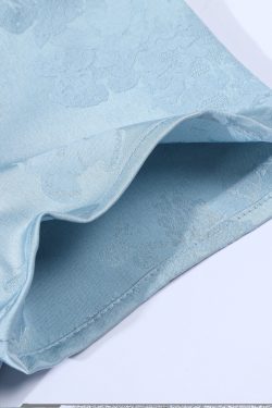 Elegant Blue Qipao Dress for Women - Chinese Style National Wind 2025 Summer Long Dress - Cool & Stylish Temperament Fashion