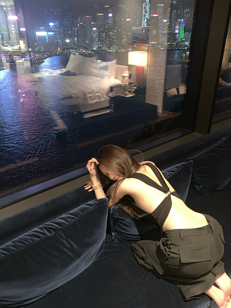 Elegant Drape Neck Backless Sleeveless Top for Women - Summer French Style Blouse, Chic Evening Wear, Perfect for Dinner Parties Elegant Drape Neck Backless Sleeveless Top for Women - Summer French Style Blouse, Chic Evening Wear, Perfect for Dinner Parties