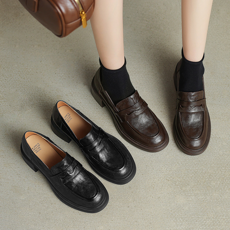 Elegant French-Style Mary Jane Loafers for Women - Versatile Comfortable Single Shoes Elegant French-Style Mary Jane Loafers for Women - Versatile Comfortable Single Shoes