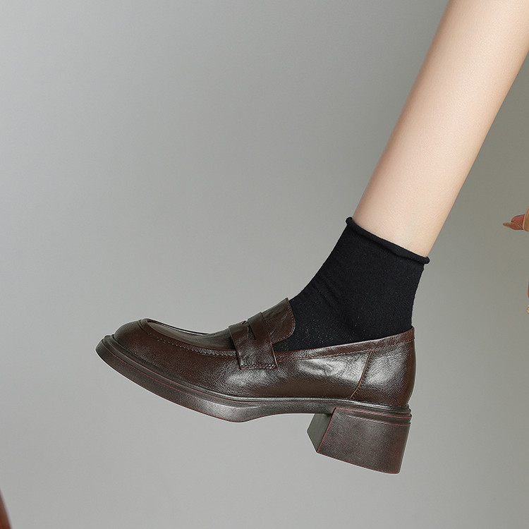 Elegant French-Style Mary Jane Loafers for Women - Versatile Comfortable Single Shoes Elegant French-Style Mary Jane Loafers for Women - Versatile Comfortable Single Shoes