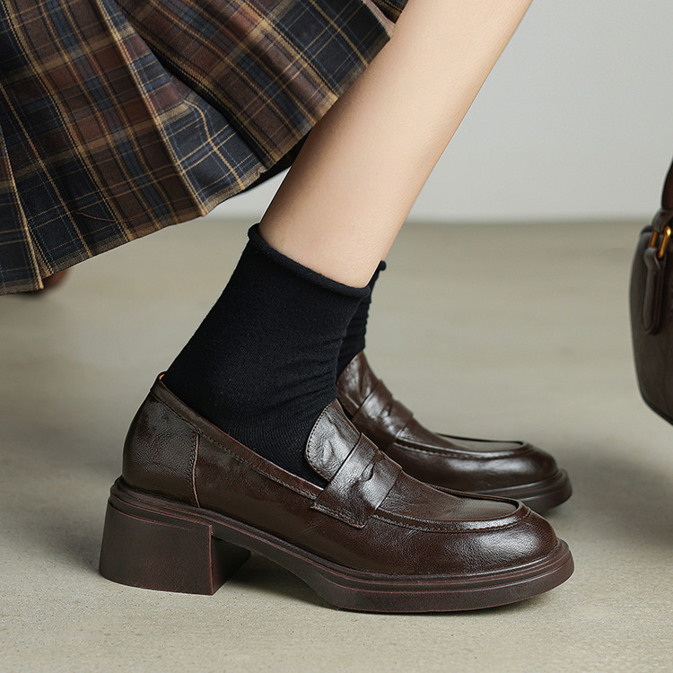 Elegant French-Style Mary Jane Loafers for Women - Versatile Comfortable Single Shoes Elegant French-Style Mary Jane Loafers for Women - Versatile Comfortable Single Shoes