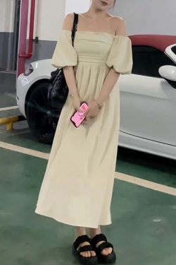 Elegant French-Style One-Shoulder Plus Size Dress for Summer - Flattering for Curvy Figures, Hides Belly, Cinches Waist